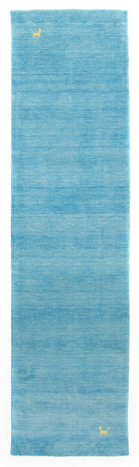 Gabbeh Teppich - Indus 80 x 200 cm - hellblau