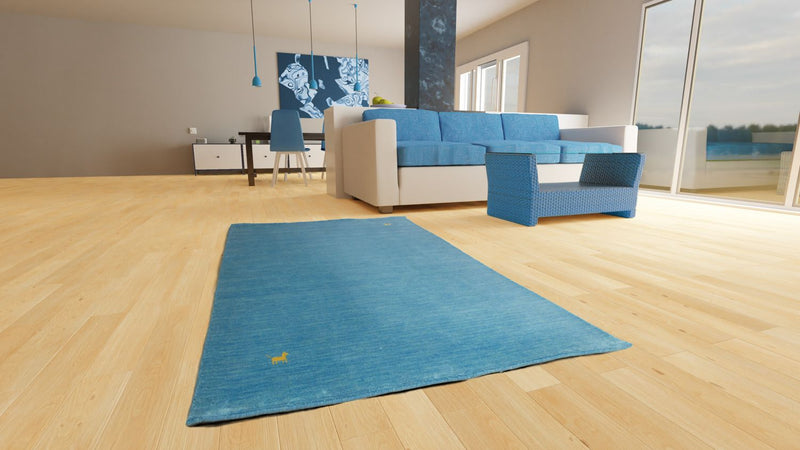Gabbeh Teppich - Indus 250 x 300 cm - hellblau