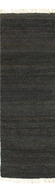 Kelim Modern Teppich 70x200cm - schwarz