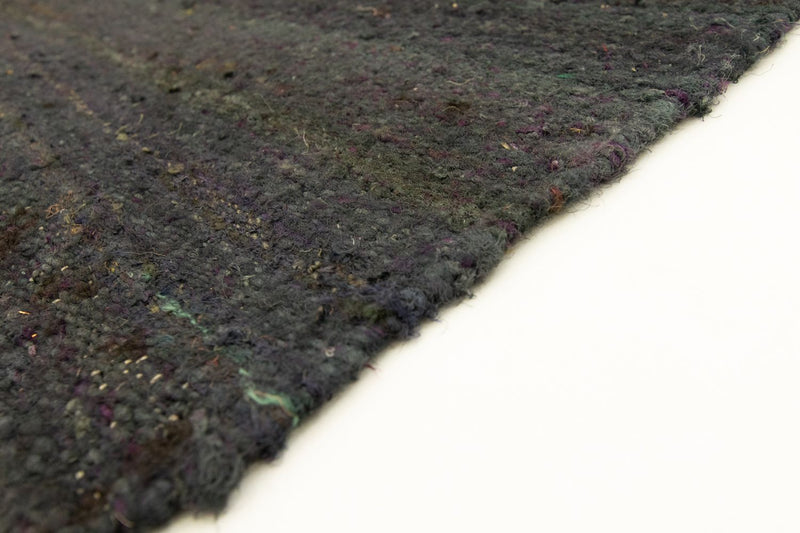 Kelim Modern Teppich 70x200cm - schwarz