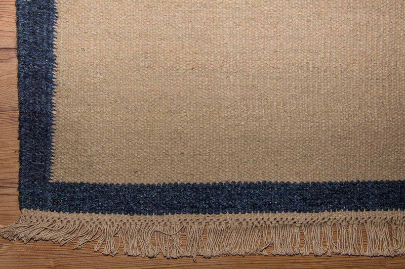 Kelim Modern Teppich 80x250cm - blau