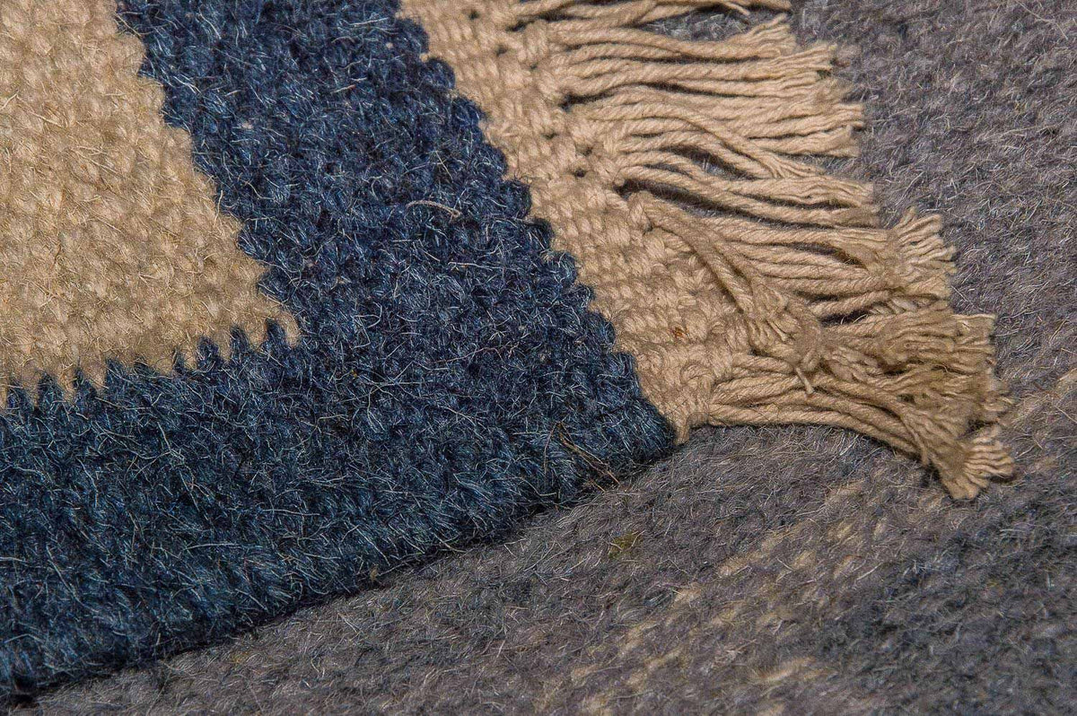 Kelim Modern Teppich 80x250cm - blau