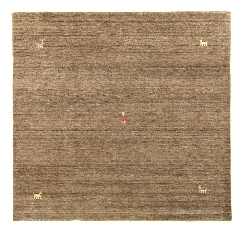 Gabbeh Teppich - Indus 250 x 250 cm - braun