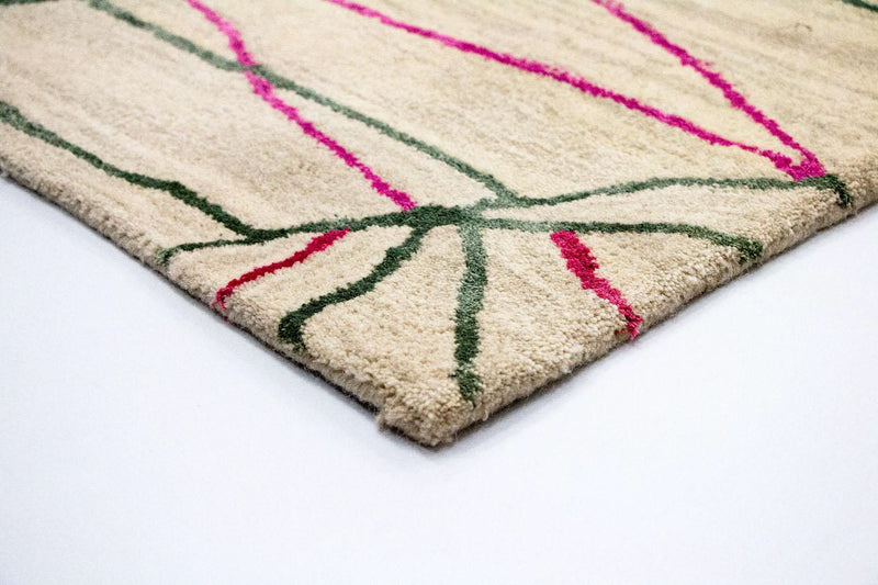 Designer Teppich 154x242cm - beige