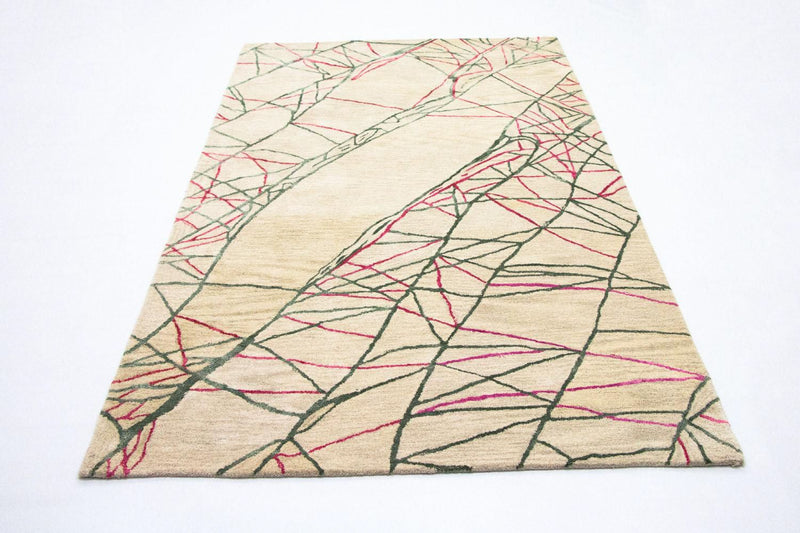 Designer Teppich 154x242cm - beige