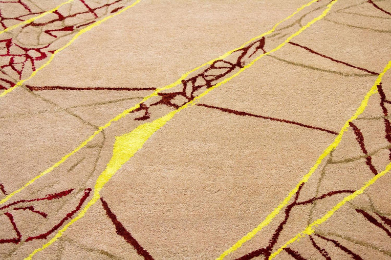 Designer Teppich 152x243cm - braun