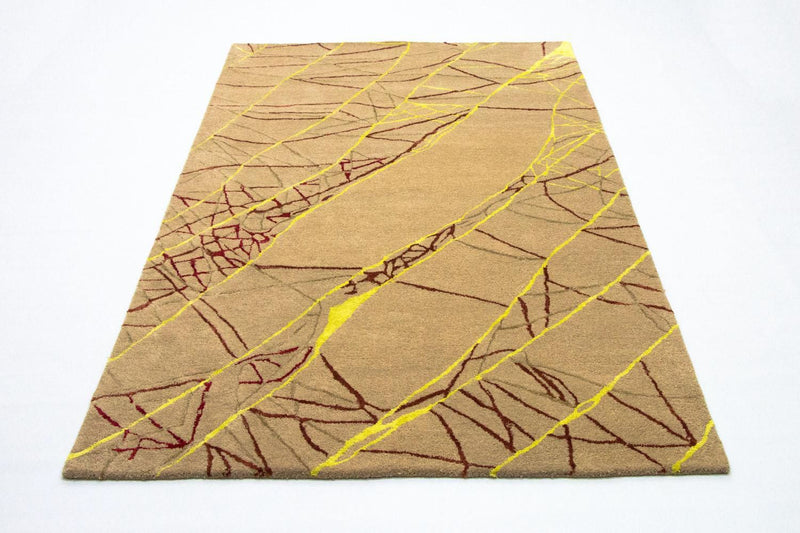 Designer Teppich 152x243cm - braun