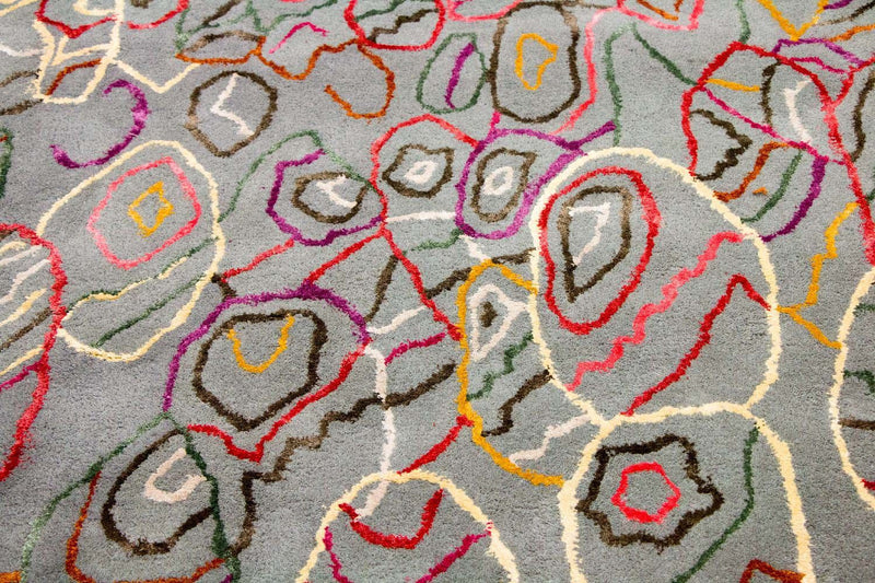 Designer Teppich 153x241cm - mehrfarbig