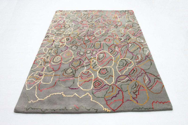 Designer Teppich 153x241cm - mehrfarbig