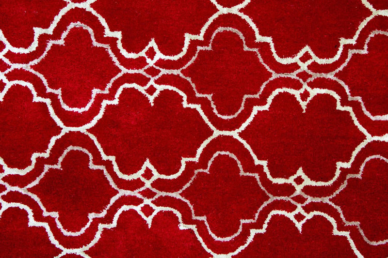 Wollteppich 152x240cm - rot