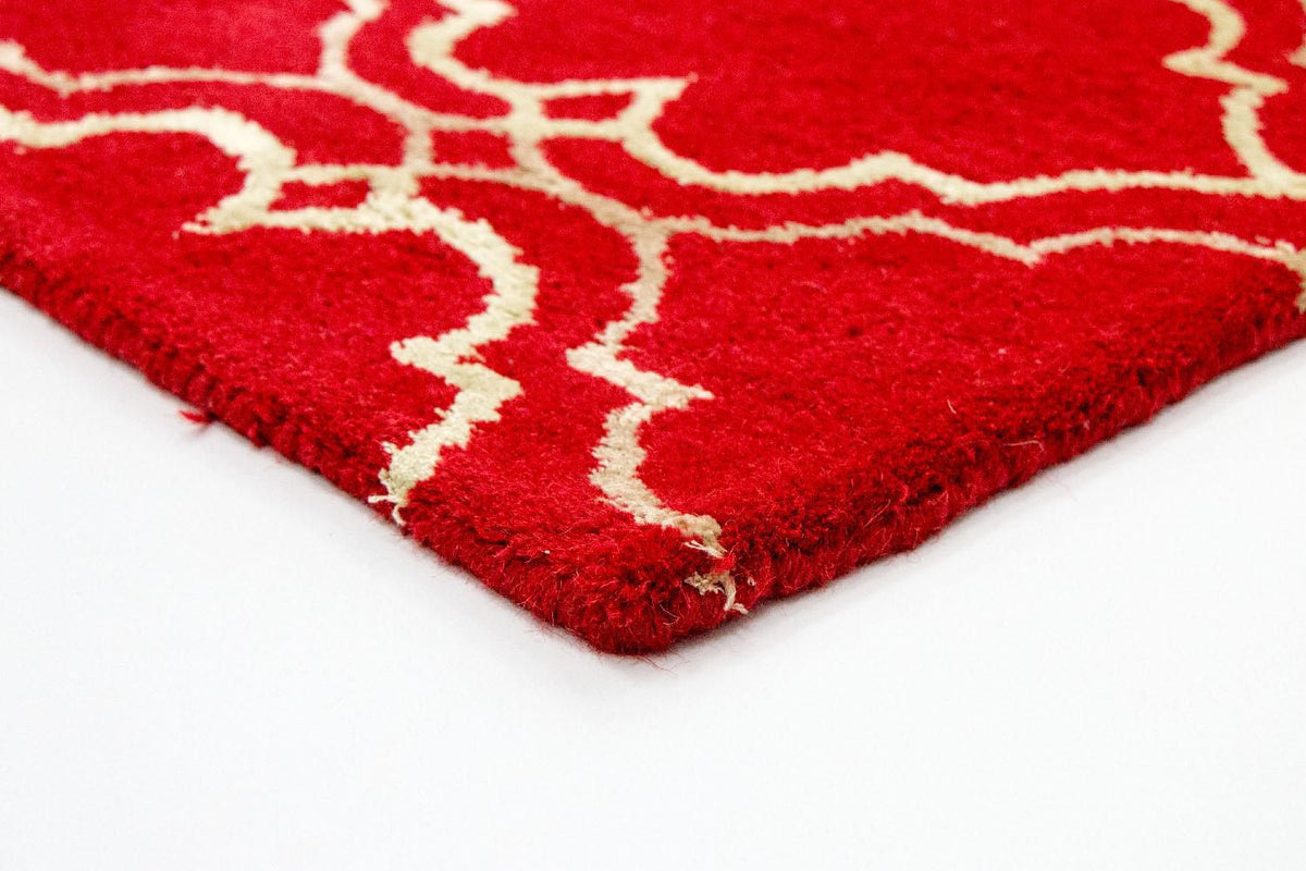 Wollteppich 152x240cm - rot