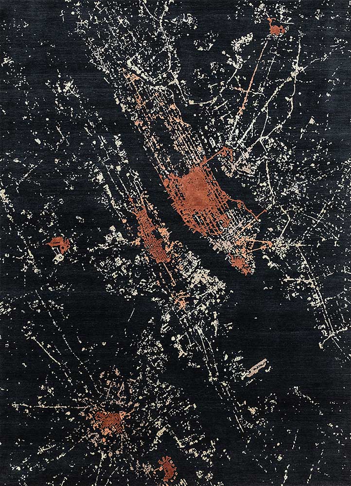 Wollteppich - 240 x 300 cm - schwarz