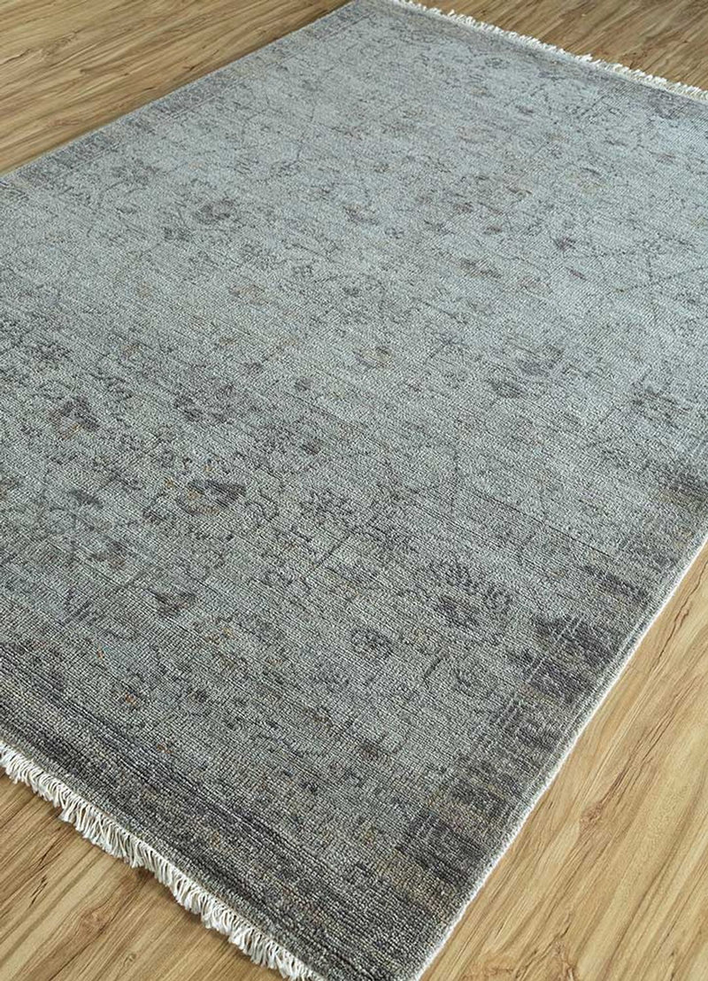 Wollteppich - 240 x 300 cm - lichtblau