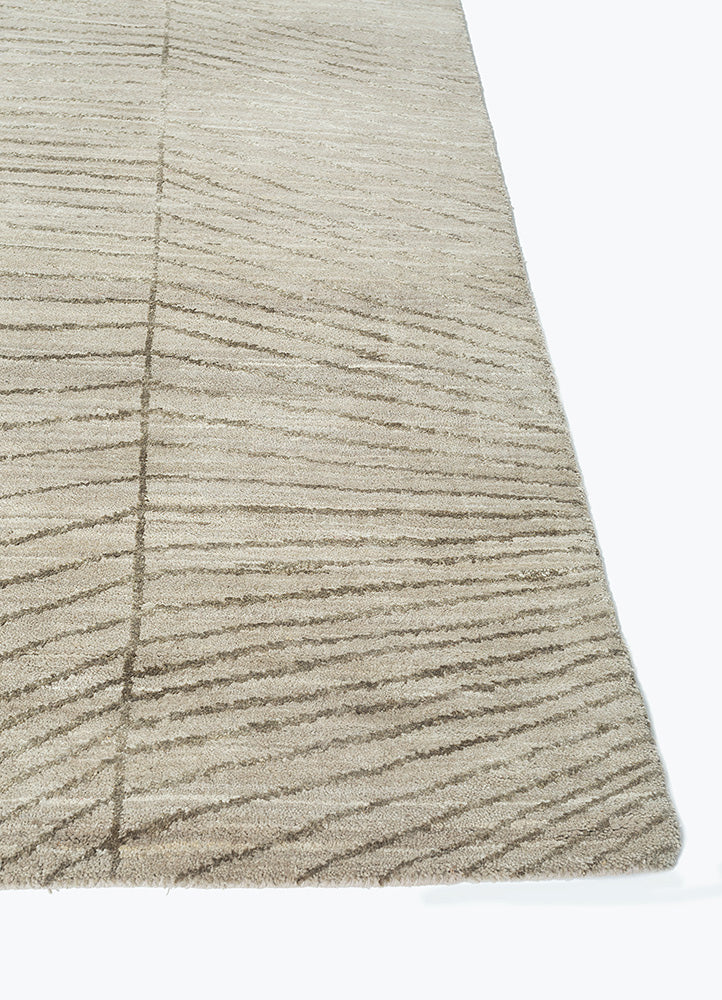 Wollteppich - 150 x 240 cm - silber