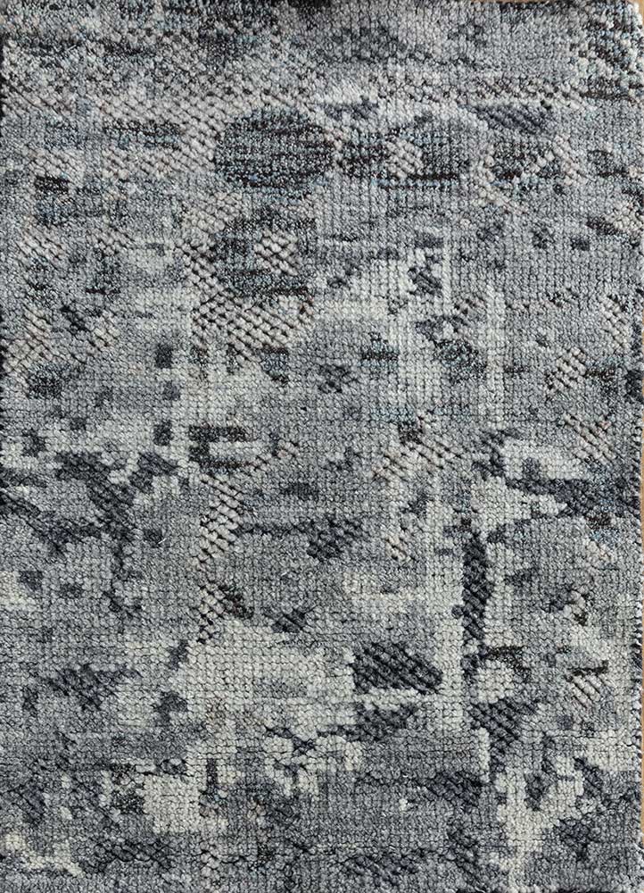 Wollteppich - 60 x 90 cm - grau