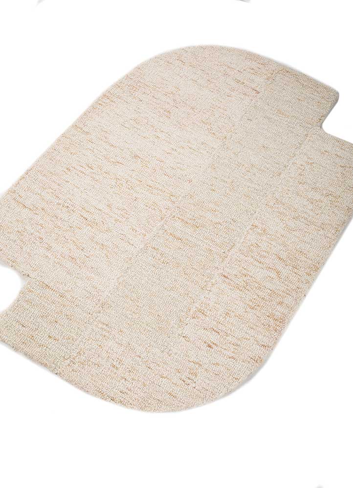 Wollteppich - 60 x 90 cm - hellbeige