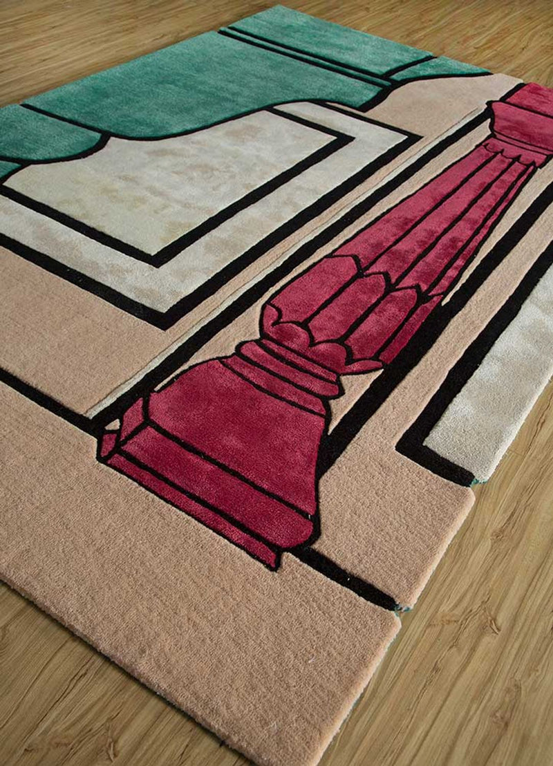 Wollteppich sonderform  - 180 x 270 cm - orange