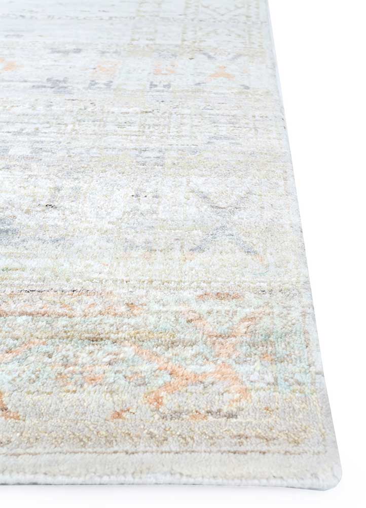 Wollteppich - 240 x 300 cm - silber
