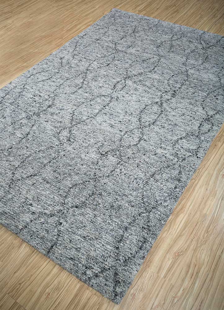 Wollteppich - 150 x 240 cm - hellgrau