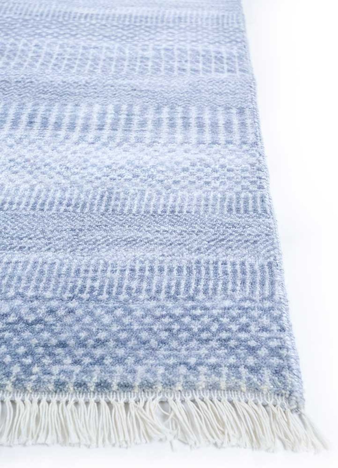Wollteppich - 270 x 360 cm - blau