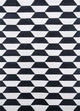 Wollteppich - 240 x 330 cm - schwarz-weiß