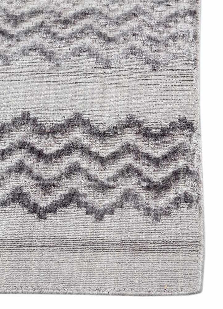 Viskose Teppich - 180 x 270 cm - hellgrau