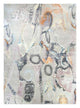 Designer Teppich - 360 x 450 cm - silber