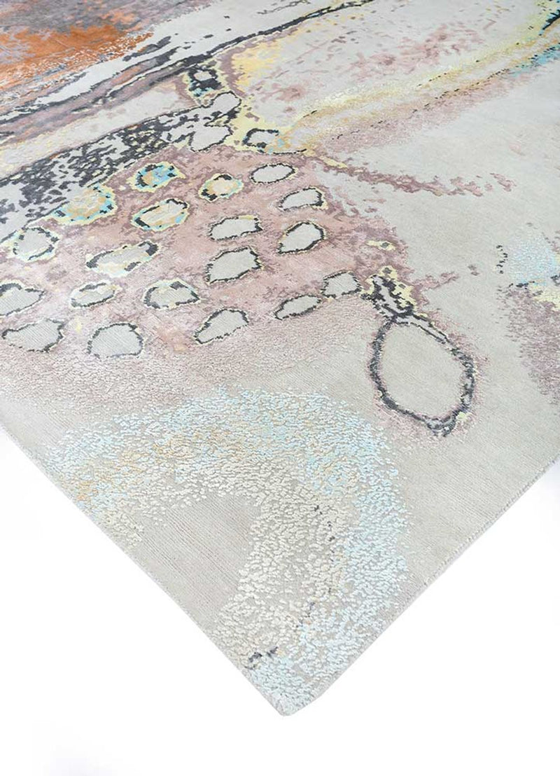 Designer Teppich - 360 x 450 cm - silber
