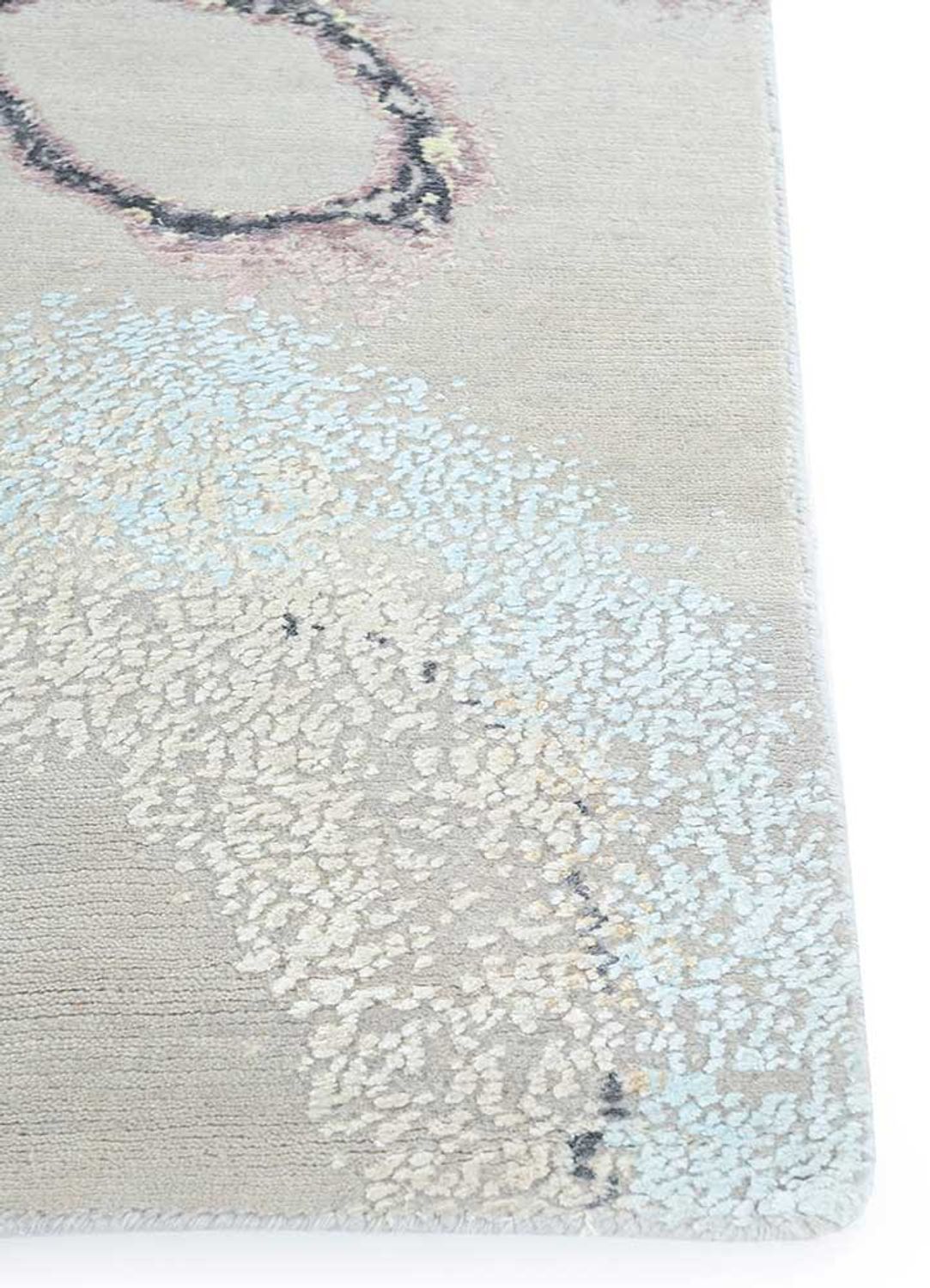 Designer Teppich - 360 x 450 cm - silber