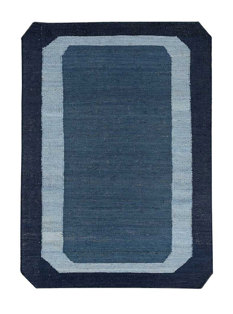 Juteteppich sonderform  - 180 x 270 cm - blau