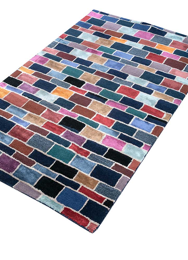 Wollteppich - 105 x 165 cm - mehrfarbig