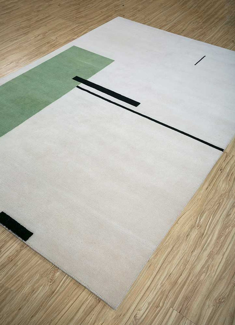 Wollteppich - 180 x 270 cm - hellgrau