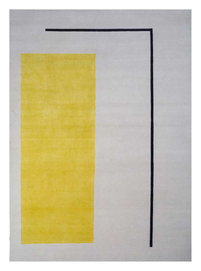 Wollteppich - 270 x 360 cm - hellgrau