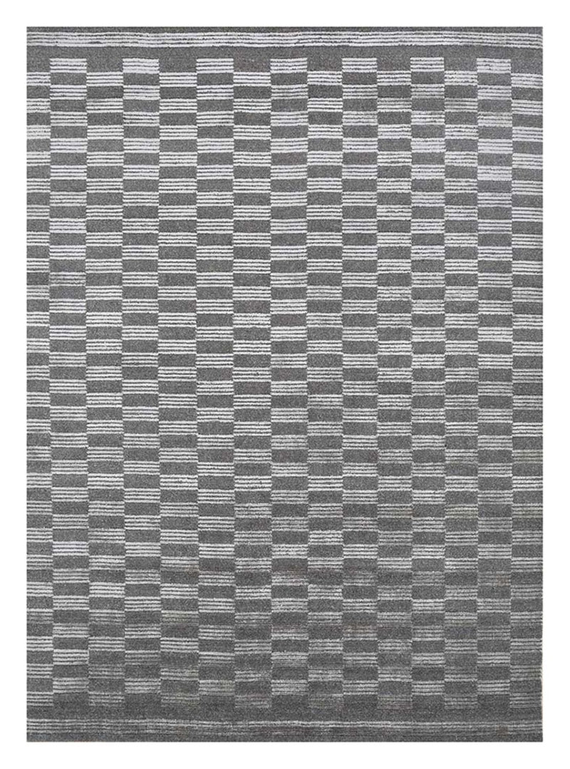 Teppich - 240 x 300 cm - schwarz-weiß