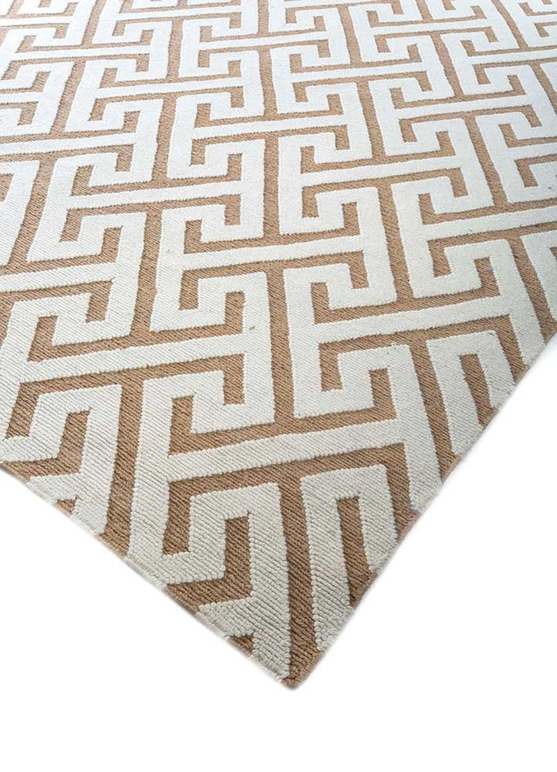 Wollteppich - 390 x 465 cm - beige