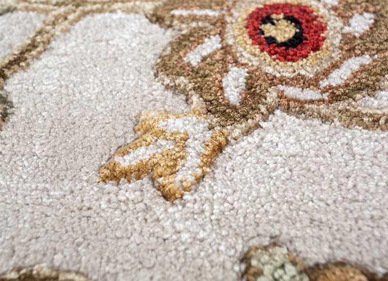 Wollteppich - 180 x 270 cm - creme