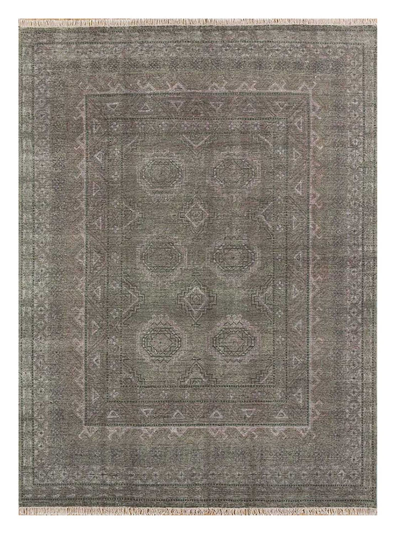 Wollteppich - 240 x 300 cm - grau