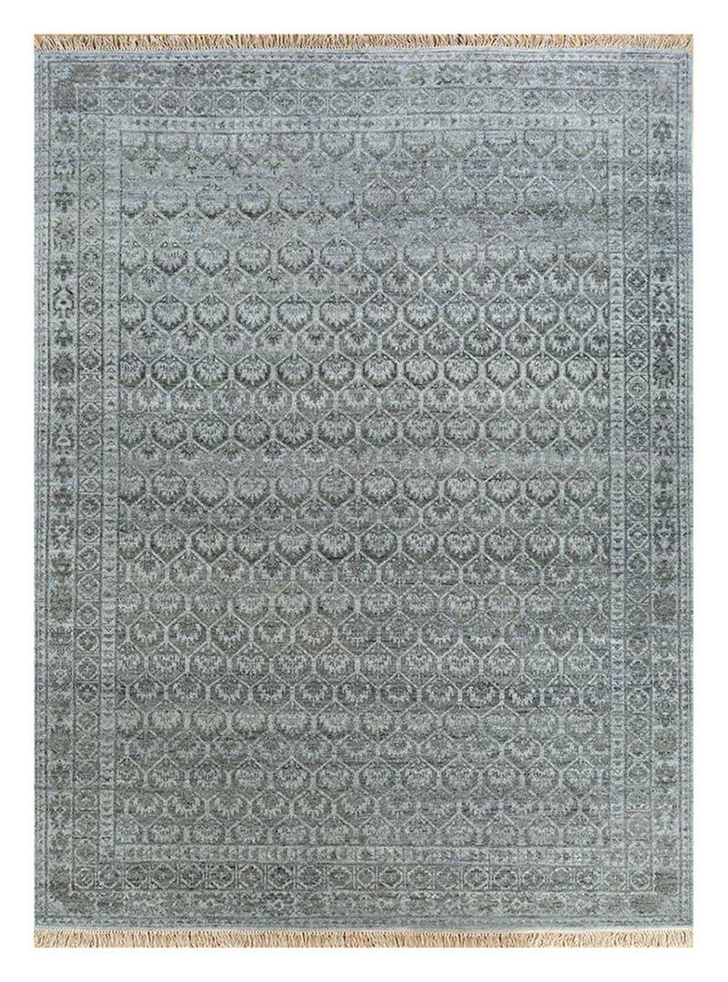 Wollteppich - 240 x 300 cm - grau
