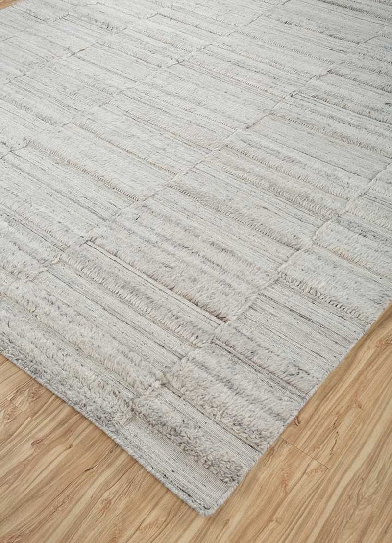 Wollteppich - 240 x 300 cm - weiß