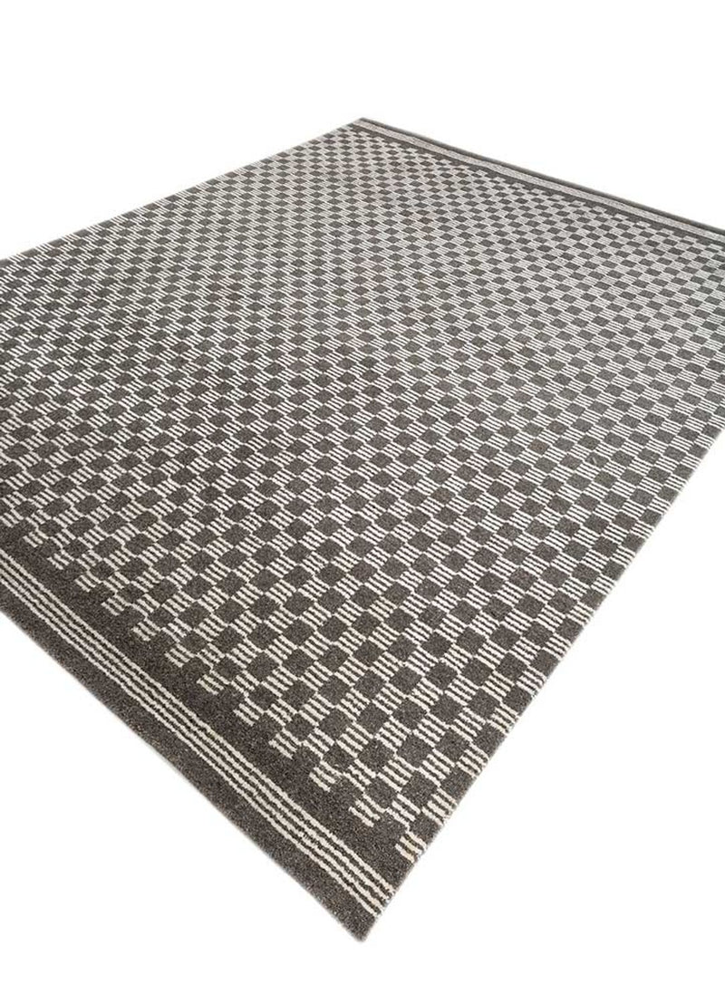 Teppich - 240 x 300 cm - schwarz-weiß