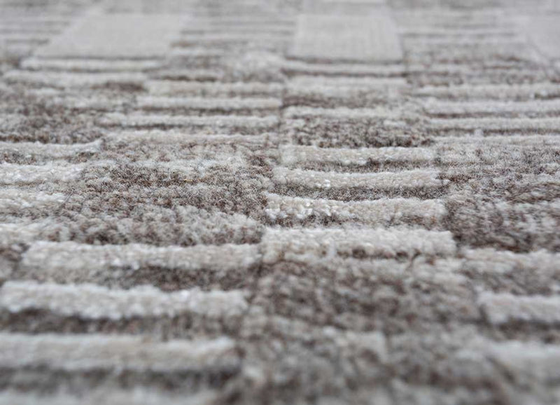 Wollteppich - 240 x 300 cm - taupe