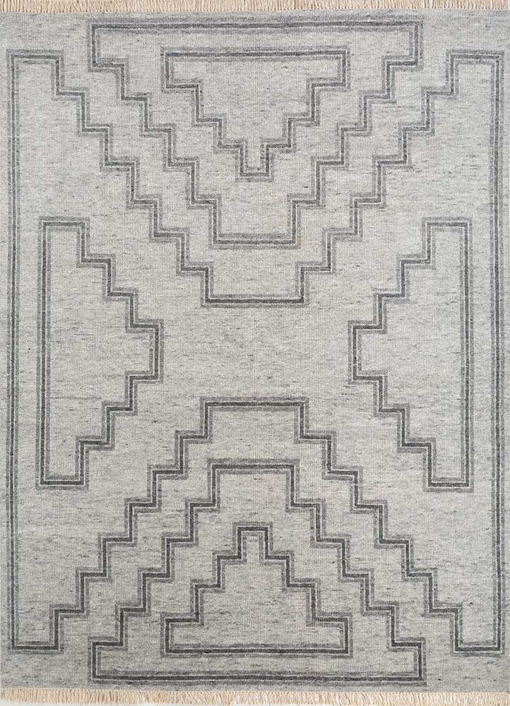 Wollteppich - 240 x 300 cm - hellgrau