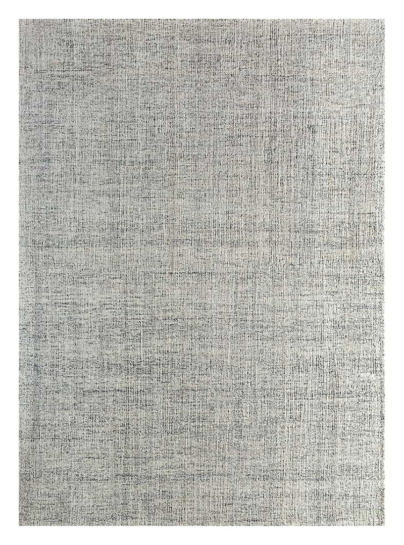 Wollteppich quadratisch  - 120 x 120 cm - hellgrau