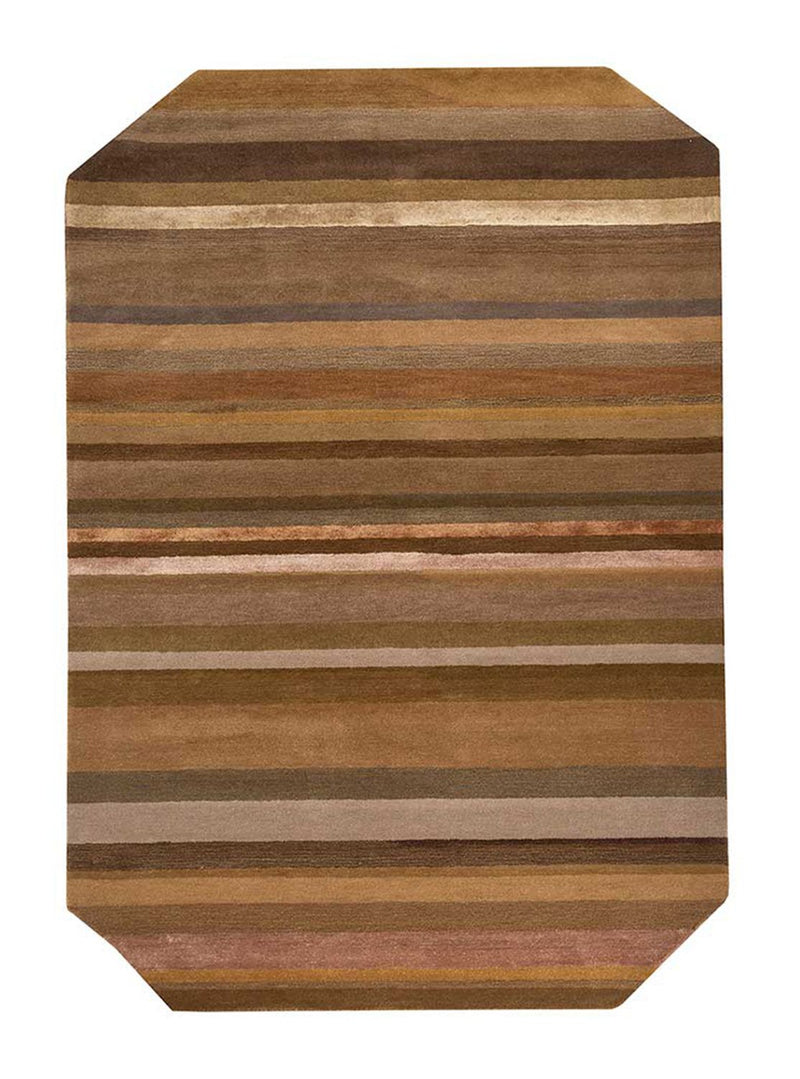 Wollteppich sonderform  - 180 x 270 cm - blau