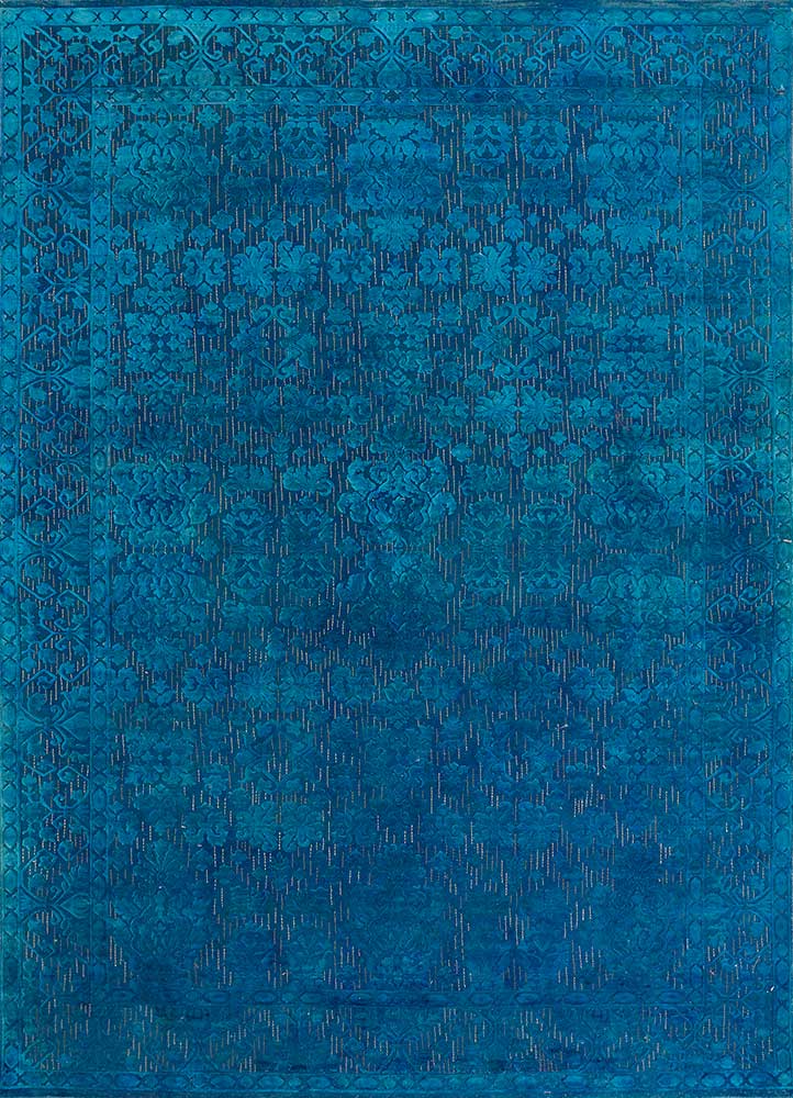 Wollteppich - 200 x 300 cm - dunkelblau