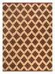 Wollteppich - 210 x 270 cm - braun