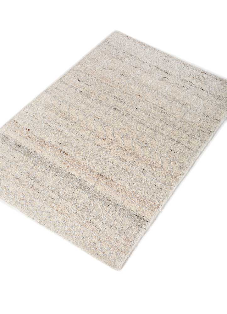 Wollteppich - 60 x 90 cm - creme