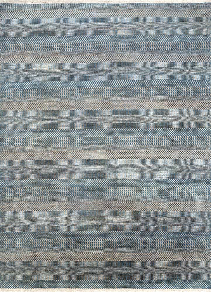 Wollteppich - 180 x 270 cm - seeblau