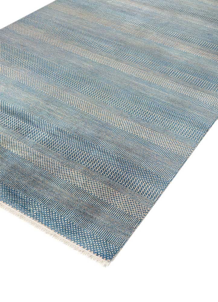 Wollteppich - 180 x 270 cm - seeblau