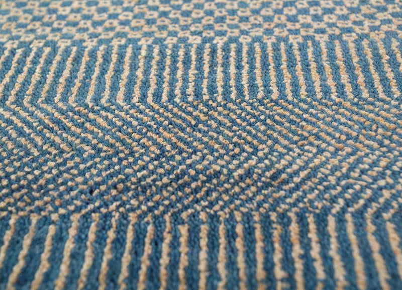 Wollteppich - 180 x 270 cm - seeblau